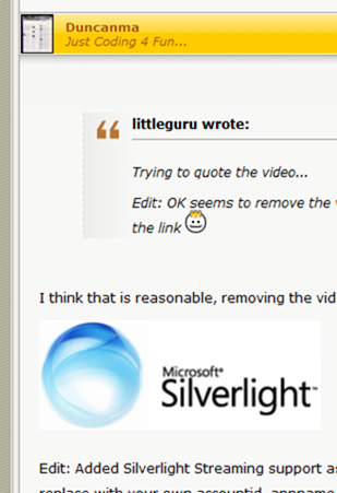 Silverlight Streaming